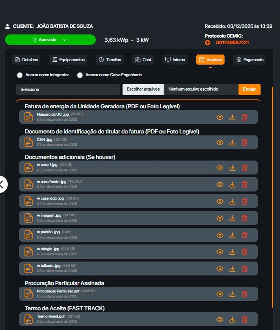 Documentos e Faturas